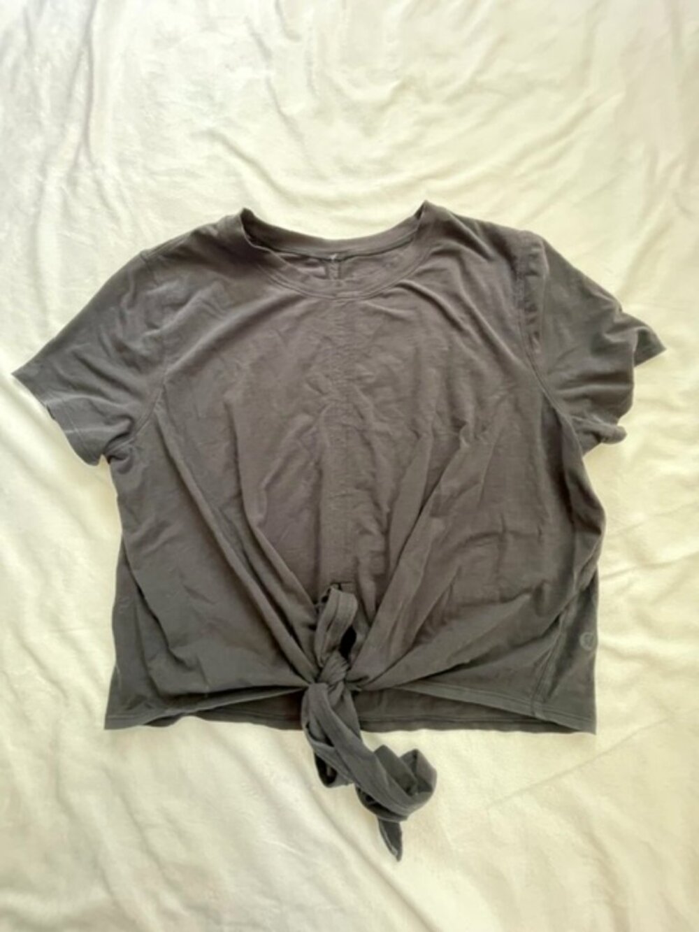 Lululemon Athletica Green Time to Restore Tie-Front Women's Top size 8